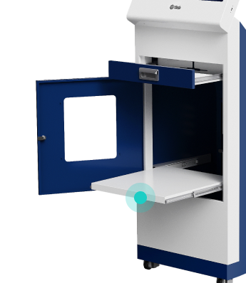 바코드 프린터 슬라이딩 거치 선반